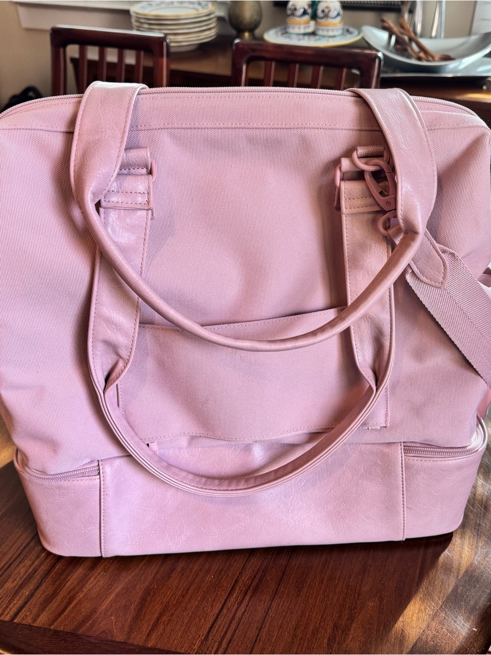 Beis Pink Mini Weekender